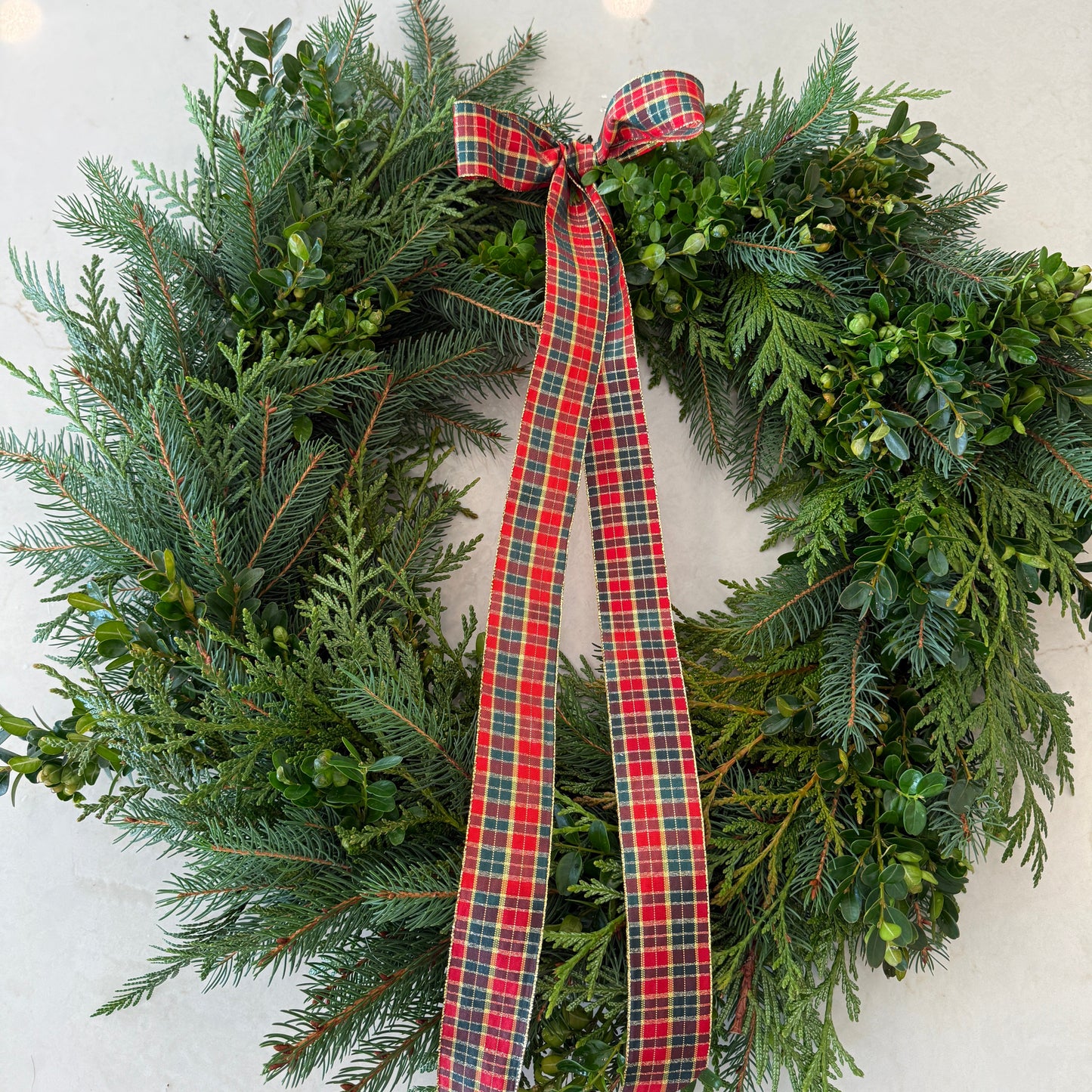 Custom Hand Tied Fresh Christmas wreath