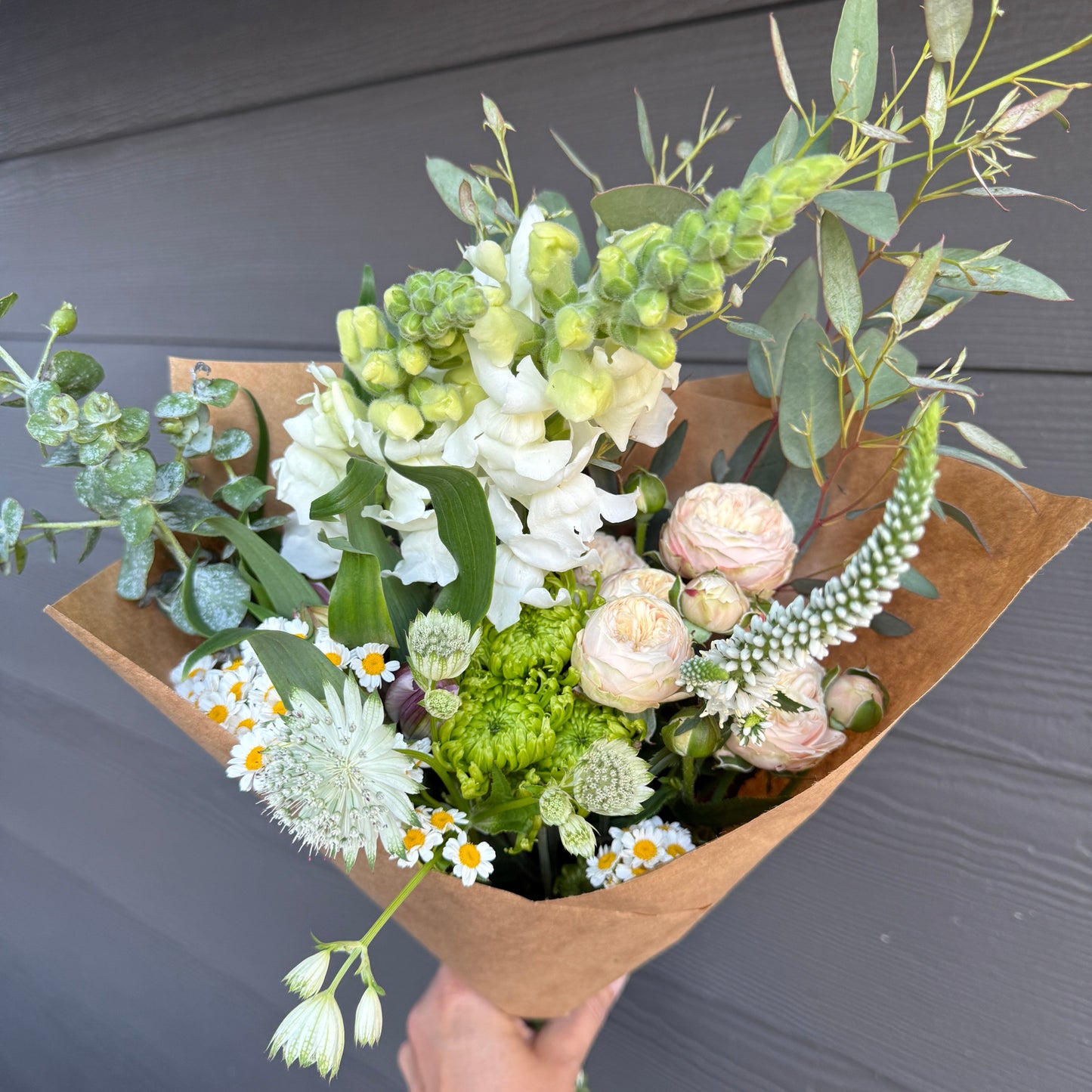 sweet valley flowers langley flowers mixed white and green floral bouquet