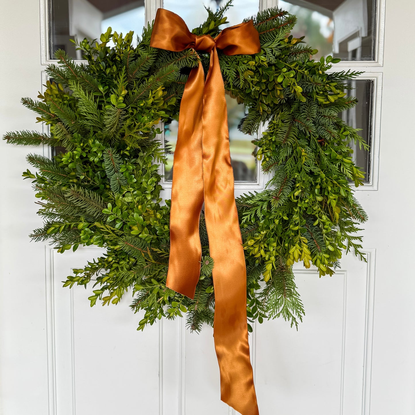 Custom Hand Tied Fresh Christmas wreath