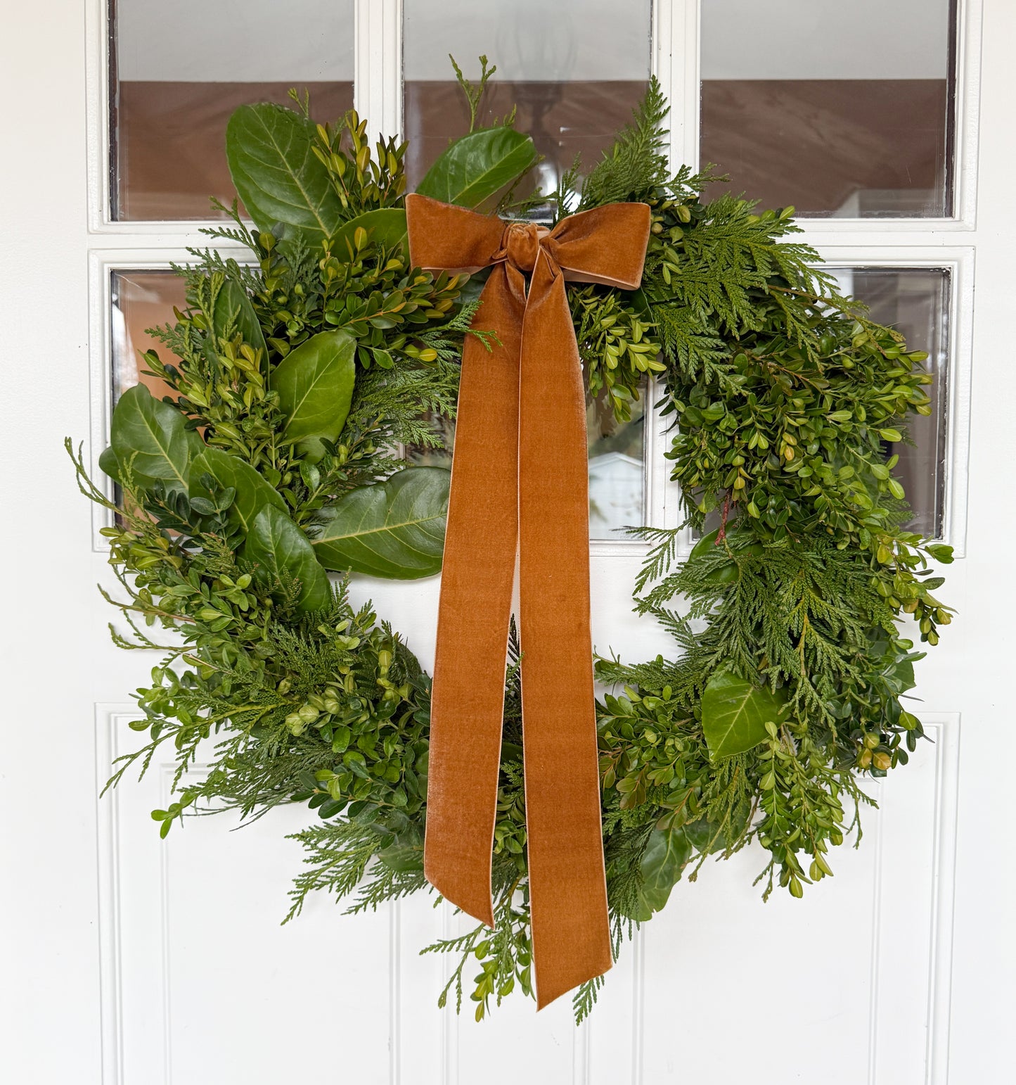Custom Hand Tied Fresh Christmas wreath